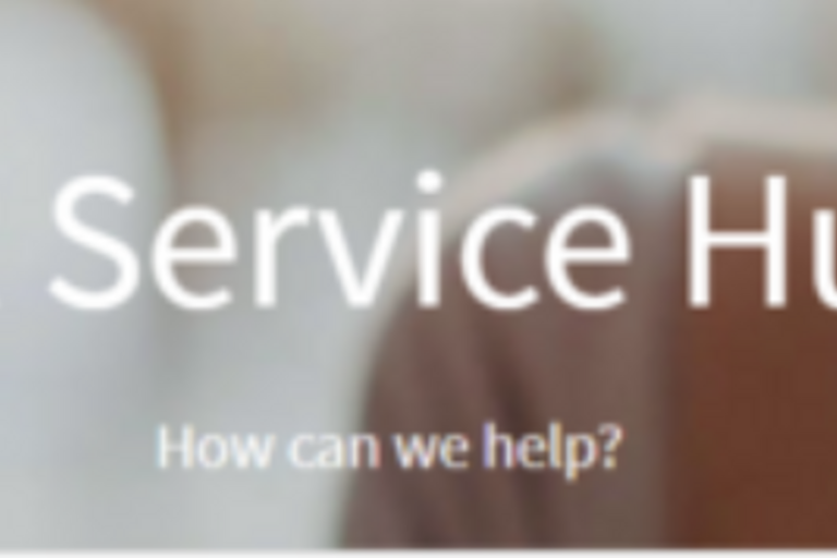 Image for the new HR Service Hub home page