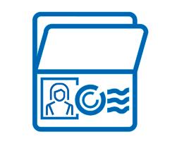 Image of a Visa icon and link to service provided by the BRS Visa Team